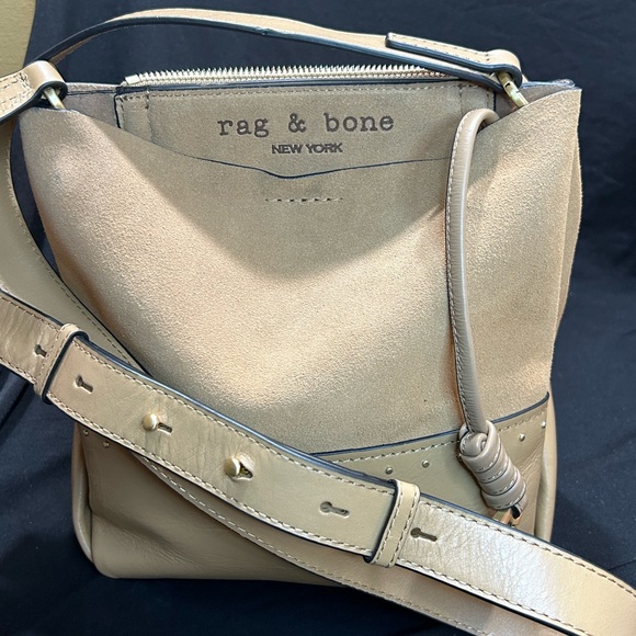 rag & bone Handbags - Rag & Bone Camel Passenger Suede Leather Crossbody 2.0 Bag new